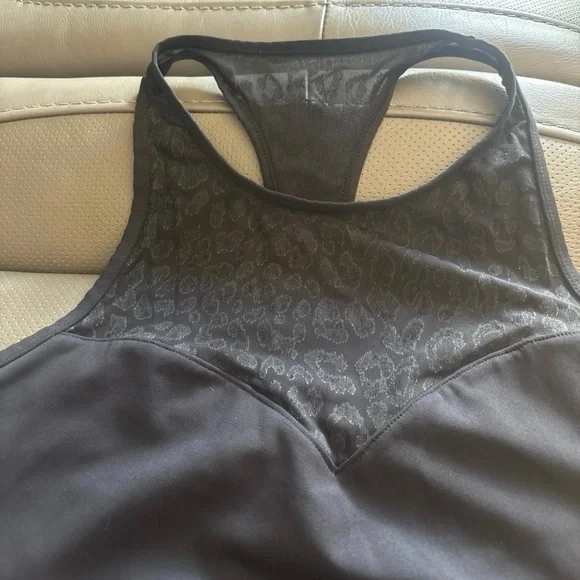 Kate Spade Black Sports Bra with Mesh Detail - Picture 2 of 5